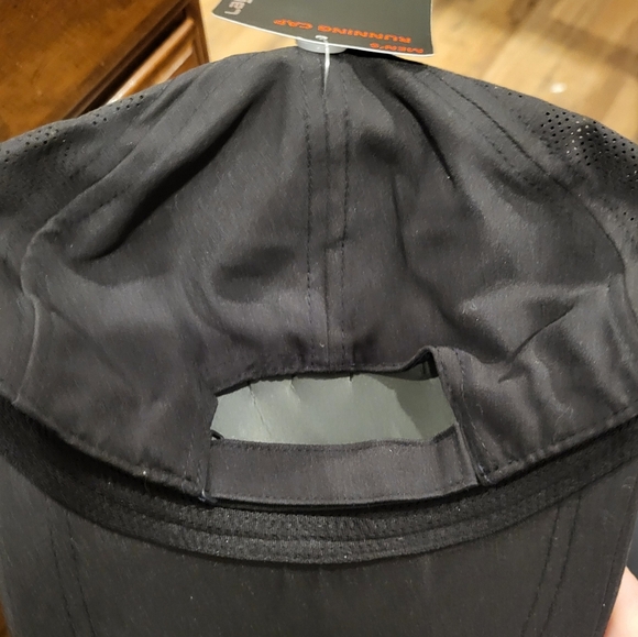LOT of TWO! Layer 8 Black Performance Running Hat Ball Cap Adjustable Hat NEW! - Picture 6 of 8